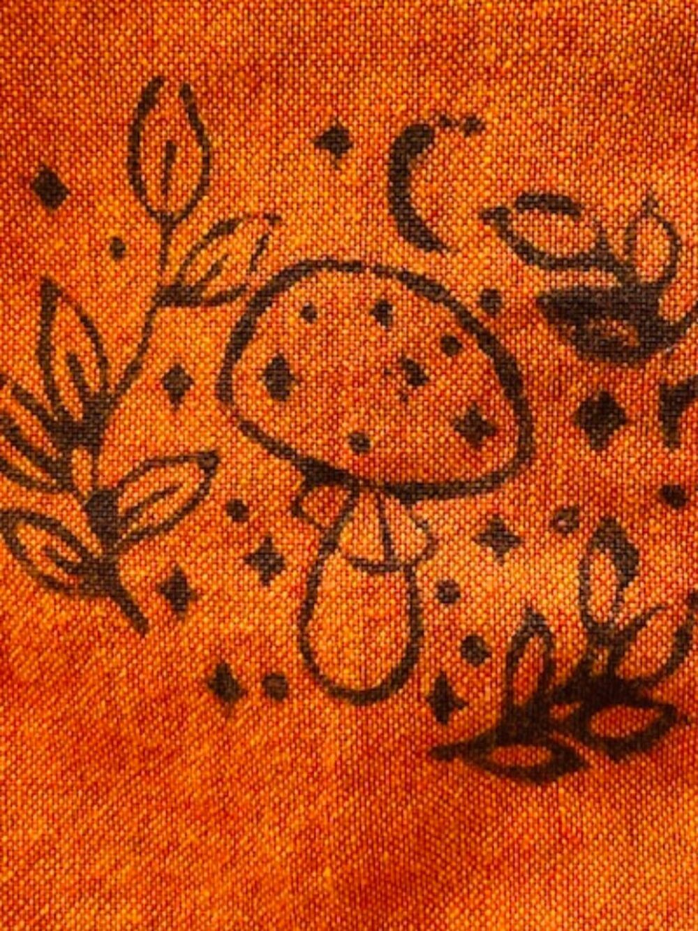 Vintage Mushroom Patchwork Harem Pants 100% Cotton Festival Boho Fairycore S/M - Picture 3 of 10